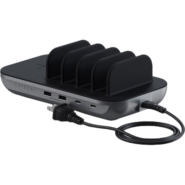 Satechi Dock5 Estación de carga para 5 dispositivos con 10W inalámbrico y 20W USB-C PD