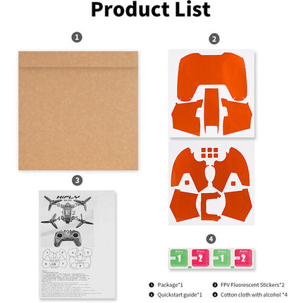 TELESIN Skin para DJI FPV Drone y Controlador 2 en PVC Azul resistente al agua y rayaduras