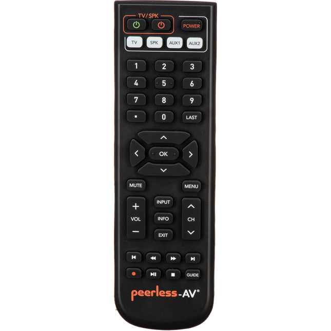 Peerless-AV Mando a Distancia Exterior IP67 Aprendizaje 35-60 kHz baterías AAA incluidos