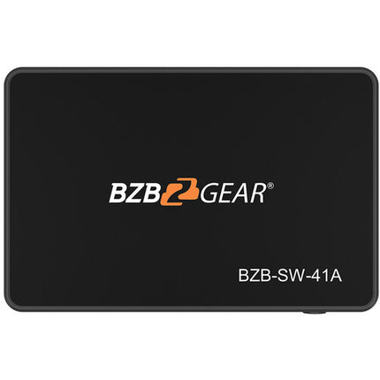 BZBGEAR 4x1 HDMI UHD 4K60 18 Gb/s con Control Remoto IR y Audio 3.5mm