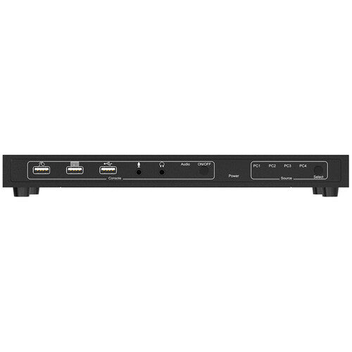 BZBGEAR 4-Port HDMI KVM Switch con Soporte 4K UHD y Audio DTS HD