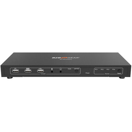 BZBGEAR 4-Port HDMI KVM Switch con Soporte 4K UHD y Audio DTS HD