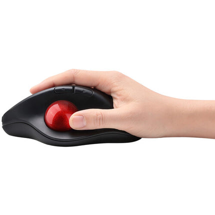 Adesso iMouse T30 Ratón Trackball Inalámbrico Programable Negro 2.4 GHz 1.25 Pulgadas