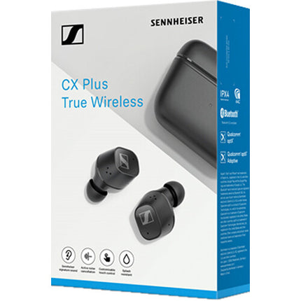 Auriculares Inalámbricos Sennheiser CX Plus Cancelación Activa 8 Horas Reproducción Negro