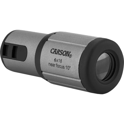 Carson CF-618 Monocular 6x18 con Prisma K9 y Enfoque Cercano 10 pulgadas