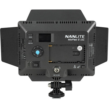 Nanlite Barndoors para Luz LED RGBWW MixPad II 11C Metal 4 Lamas