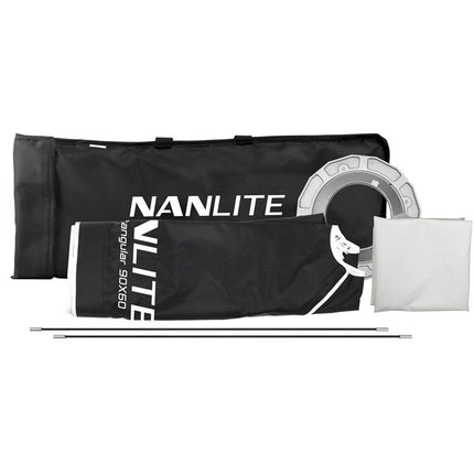 Nanlite Softbox Rectangular 35 x 24 pulgadas con difusor y bolsa de transporte