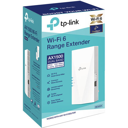 TP-Link RE500X AX1500 Extensor Wi-Fi Dual Banda 1500 Mb/s Gigabit Ethernet