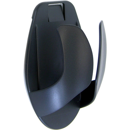 Ergotron Soporte para Ratón Negro con Adhesivo y Clips Fáciles de Usar