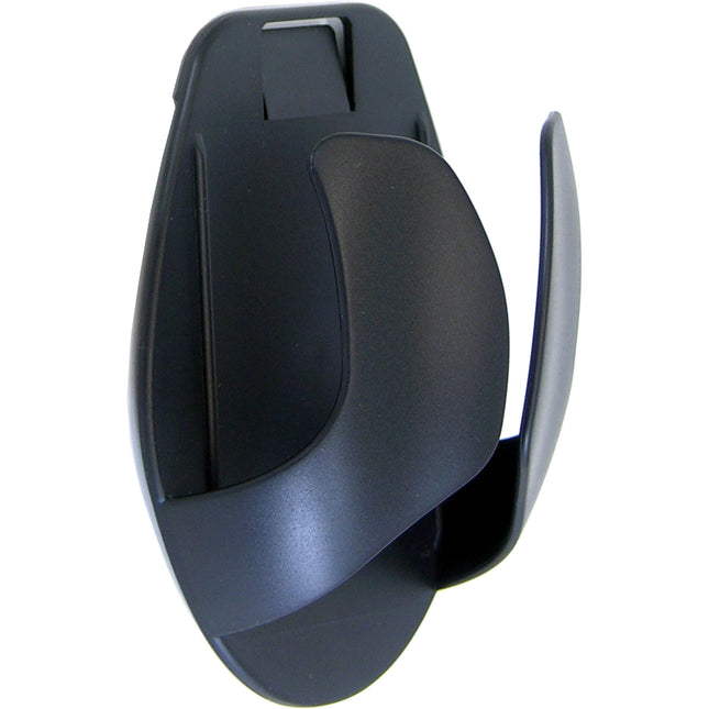 Ergotron Soporte para Ratón Negro con Adhesivo y Clips Fáciles de Usar