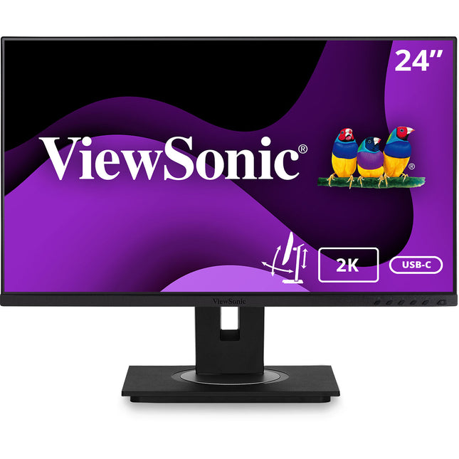ViewSonic VG2455-2K Monitor IPS 24" QHD 2560x1440 USB Tipo-C DisplayPort