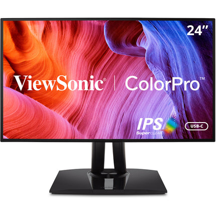 ViewSonic VP2468a Monitor IPS 23.8 Full HD 1920x1080 USB Type-C Docking