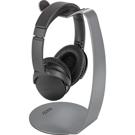 Soporte de Auray HPDS-S para Auriculares Sobremesa Acero Plata