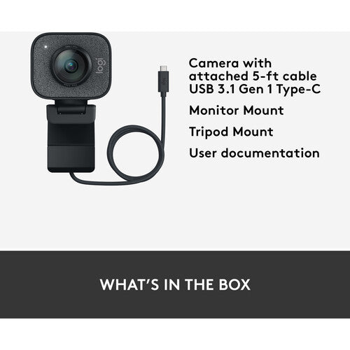 Logitech StreamCam Webcam Full HD 60 fps Autoenfoque USB Tipo-C