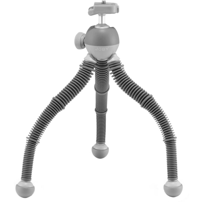 JOBY Podzilla Tripode de Mesa Grande Gris Capacidad 5.5 lb Nivel de Burbuja