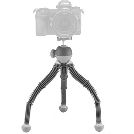 JOBY Podzilla Tripode de Mesa Grande Gris Capacidad 5.5 lb Nivel de Burbuja