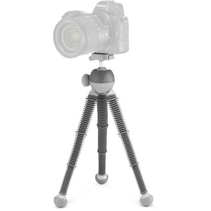 JOBY Podzilla Tripode de Mesa Grande Gris Capacidad 5.5 lb Nivel de Burbuja