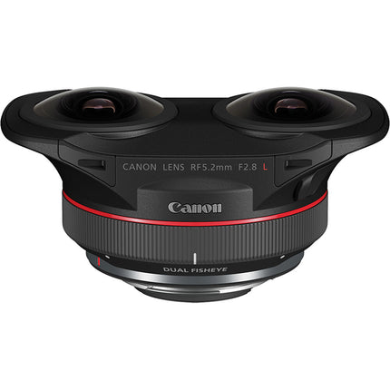 Canon RF 5.2mm f/2.8 L Lente 3D VR 180° Dual Fisheye Sello Climático