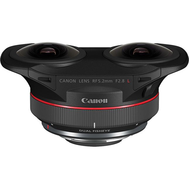 Canon RF 5.2mm f/2.8 L Lente 3D VR 180° Dual Fisheye Sello Climático