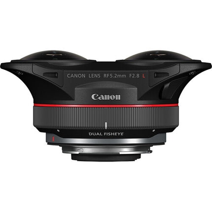 Canon RF 5.2mm f/2.8 L Lente 3D VR 180° Dual Fisheye Sello Climático