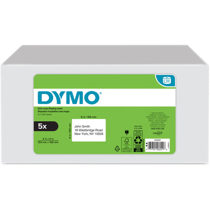 Dymo 4XL Etiquetas de Envío 4x6 Pulg 220 Etiquetas 5 Paquetes