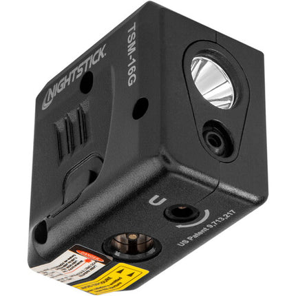 Nightstick TSM-16G Linterna Recargable Subcompacta para Arma con Láser Verde 150 Lúmenes 45 Minutos de Uso