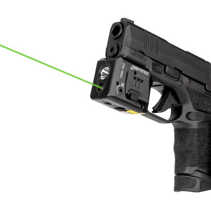 Nightstick TSM-16G Linterna Recargable Subcompacta para Arma con Láser Verde 150 Lúmenes 45 Minutos de Uso