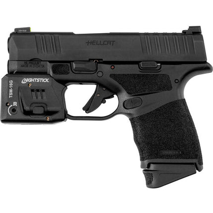 Nightstick TSM-16G Linterna Recargable Subcompacta para Arma con Láser Verde 150 Lúmenes 45 Minutos de Uso