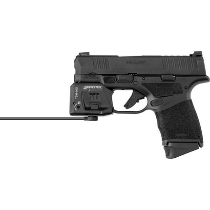 Nightstick TSM-16G Linterna Recargable Subcompacta para Arma con Láser Verde 150 Lúmenes 45 Minutos de Uso