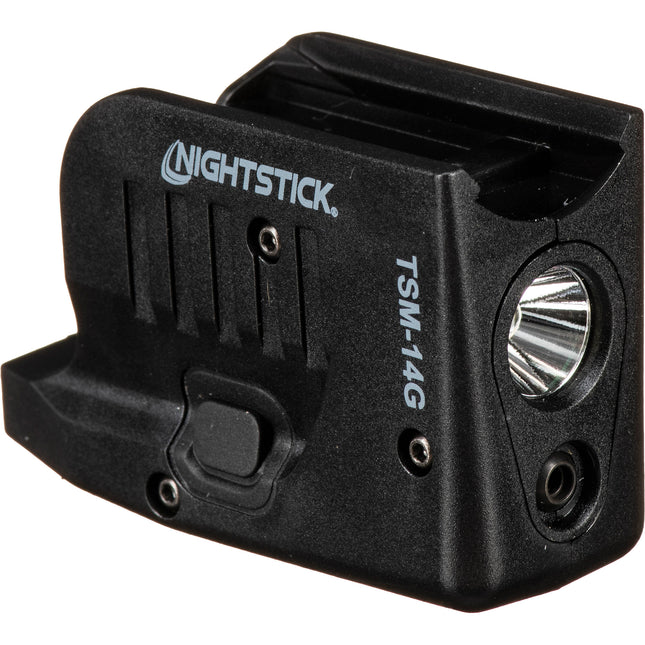 Nightstick TSM-14G Linterna recargable para arma con láser verde 150 lúmenes 45 min autonomía
