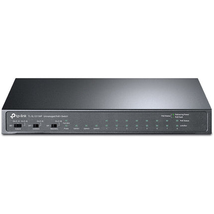 TP-Link TL-SL1311MP Switch no gestionado 8 Puertos 10/100 PoE+ 2 Gigabit 124W