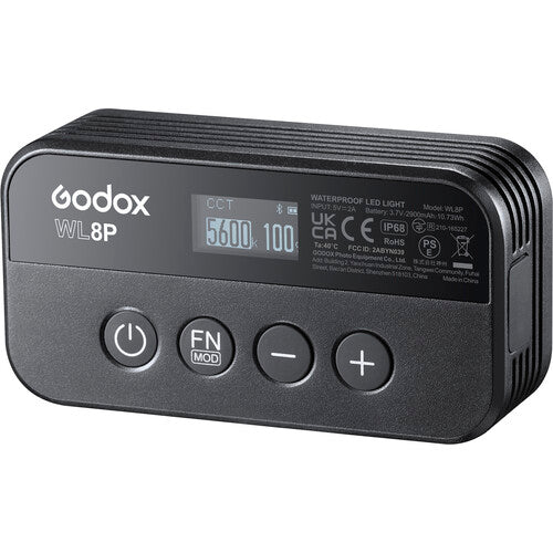 Godox WL8P Luz LED Impermeable 2400-8500K Batería 2900mAh