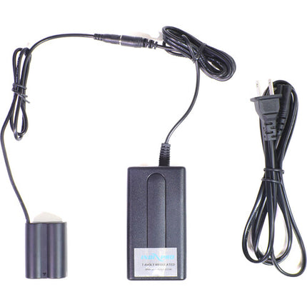 IndiPRO Tools Fuente de Alimentación AC para Batería Falsa FUJIFILM NP-W235 8V 2.4m Cable