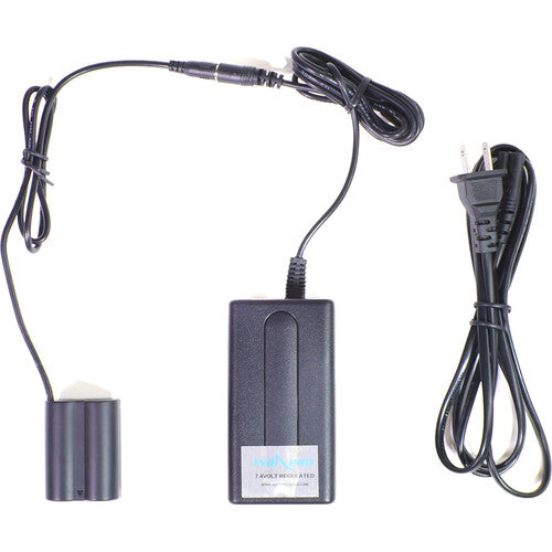 IndiPRO Tools Fuente de Alimentación AC para Batería Falsa FUJIFILM NP-W235 8V 2.4m Cable