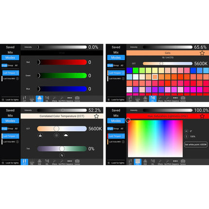 Luxli Cello² 10" Panel LED RGB con 2 luces difusoras y batería incluida
