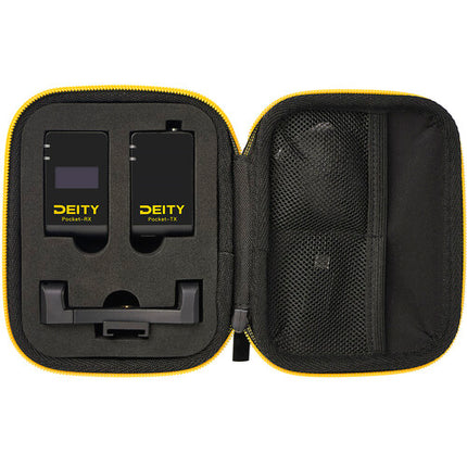 Deity Microphones Pocket Wireless Mic Kit 2.4 GHz Negro con Tripode y Clip para Smartphone