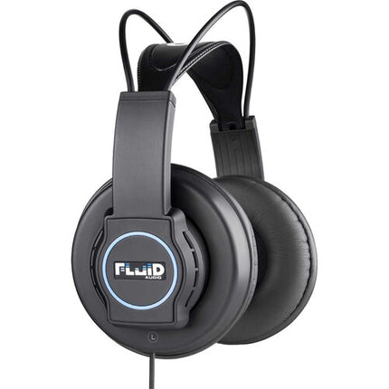 Fluid Audio Focus Auriculares Semiabiertos 50mm para Mezcla y Mastering con Software y Estuche de Viaje