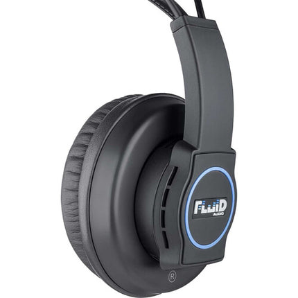 Fluid Audio Focus Auriculares Semiabiertos 50mm para Mezcla y Mastering con Software y Estuche de Viaje