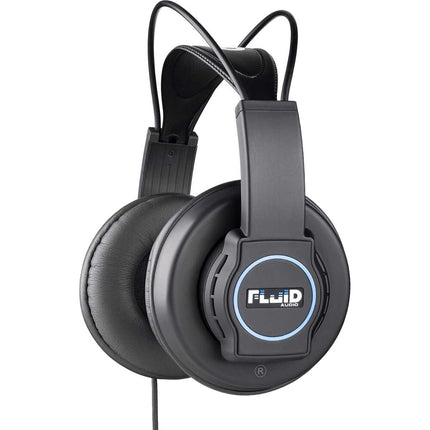 Fluid Audio Focus Auriculares Semiabiertos 50mm para Mezcla y Mastering con Software y Estuche de Viaje