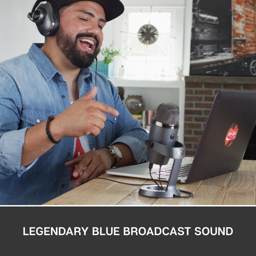 Blue Yeti Nano Micrófono USB Condensador Multi-Patrón 24-Bit 48 kHz Shadow Gray