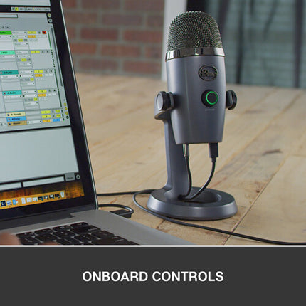 Blue Yeti Nano Micrófono USB Condensador Multi-Patrón 24-Bit 48 kHz Shadow Gray