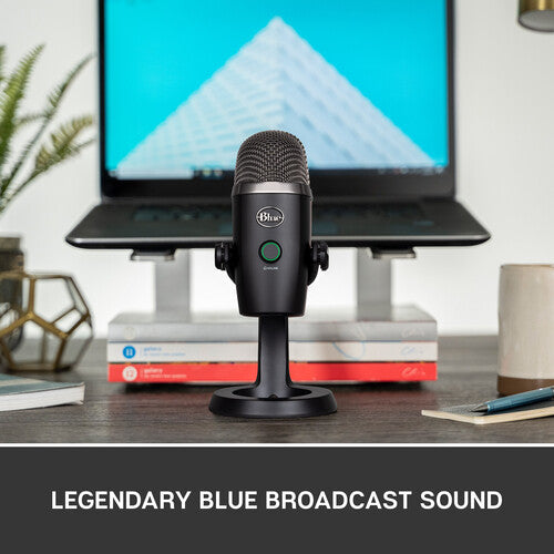 Blue Yeti Nano Micrófono USB Condensador Multi-Patrón 24-Bit 48 kHz Negro