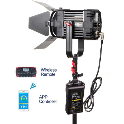 CAME-TV Boltzen 150W MKII Fresnel LED Daylight 5600K CRI 96 con Barndoor