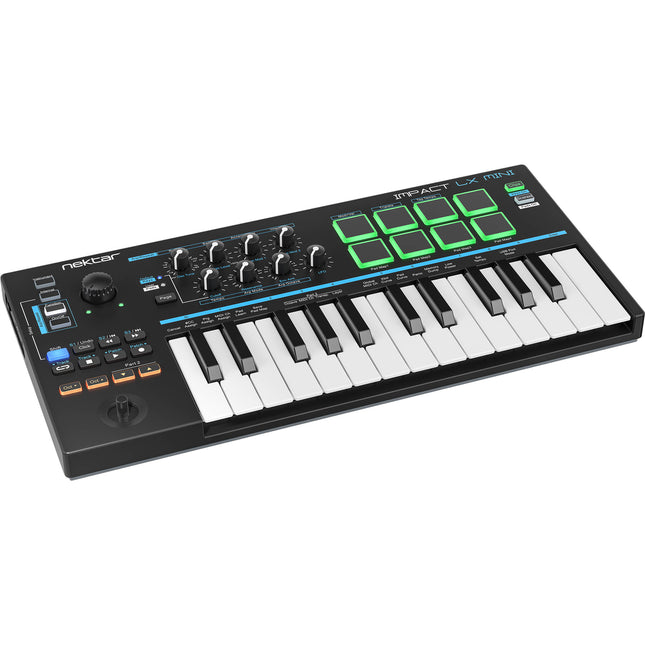 Nektar Technology Impact LX Mini controlador MIDI USB 25 teclas 8 pads 3.5mm footswitch