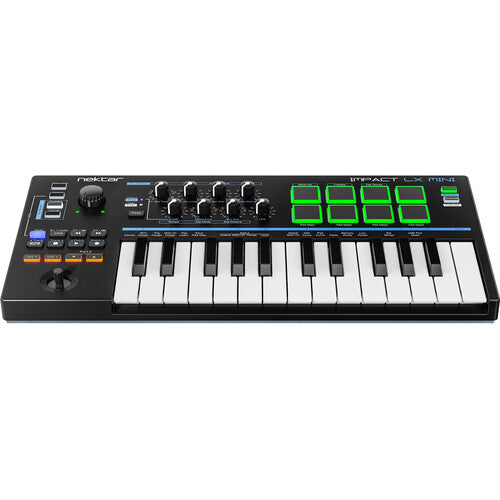 Nektar Technology Impact LX Mini controlador MIDI USB 25 teclas 8 pads 3.5mm footswitch