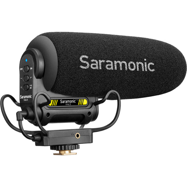 Saramonic Vmic5 Micrófono Shotgun para Cámara Batería 150 Horas Cable 3.5mm