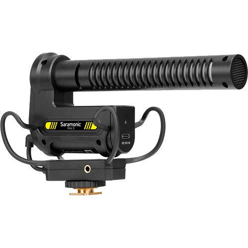 Saramonic Vmic5 Micrófono Shotgun para Cámara Batería 150 Horas Cable 3.5mm