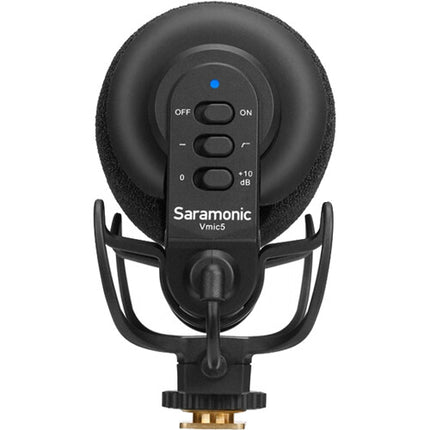 Saramonic Vmic5 Micrófono Shotgun para Cámara Batería 150 Horas Cable 3.5mm