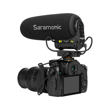 Saramonic Vmic5 Micrófono Shotgun para Cámara Batería 150 Horas Cable 3.5mm
