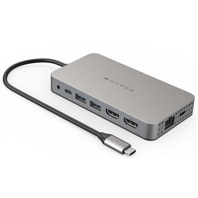 HYPER HyperDrive Dual 4K HDMI Hub USB Type-C 10 en 1 3840x2160 100W PD